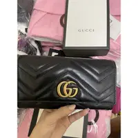 在飛比找蝦皮購物優惠-Gucci 馬夢長夾 二手 長夾 皮夾 古馳皮夾 古馳長夾 