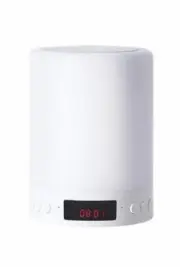 Multicolor LED-touch lamp bluetooth speaker with FM, alarm, clock, cardslot &mic