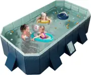 Kids' and Adults' Outdoor Swimming Pool, Hard Plastic Shell Portable Pool, Kid P