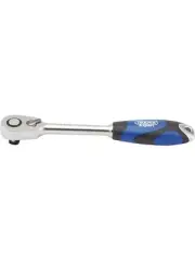 Draper Tools 1/2 Sq. DR 60 Tooth Micro Head Reversible Soft Grip Ratchet (26516)