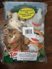 melissa and doug hand puppets 8 set, new animals