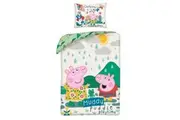 Peppa Pig Muddy Puddle Playtime Duvet Cover Set (Multicoloured) (Single)