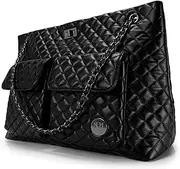 [Badgley Mischka] Diana Vegan Leather Tote Weekender Travel Bag