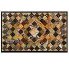 Marble Lawn Table Top , Marble Dining Table Top , Black Table Top 36x60 Inches