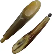 SHERCHPRY Horn Cylinder Oils Scraping Scraper Massage Tool Yellow Horn Random Color