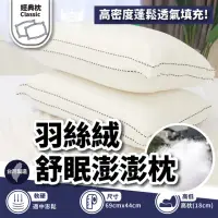 在飛比找momo購物網優惠-【BOSS BEDDING 小老闆寢具】羽絲絨舒眠澎澎枕(枕