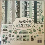 Echo Park 12"x 12" HELLO WINTER collection kit~NICE! Quick Ship!