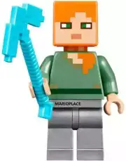 LEGO Minecraft - Alex MiniFigure (From Set 21125) NEW