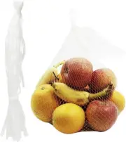 BAG Reusable 48 White Nylon Mesh Net Produce Bags.