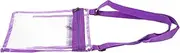 Transparent Wallet Cross Body Wallet Clear Wallet Purse Black Adjustable Black Bag Polyester Shoulder Strap Purse