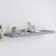 Floating Wall Shelf Grey 90x23.5x3.8 cm MDF