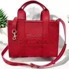Marc Jacobs The Leather Mini Women's Tote Bag TRUE RED With Tag New Limited