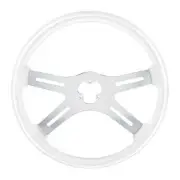 United Pacific 88263 Steering Wheel 18", Glacier White, 4 Spoke
