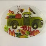 Fall tableware truck accent plates Hobby Lobby new (2)