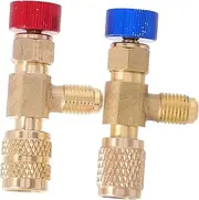 Holibanna 2pcs Manifold Line Repair Tool Kit Charging Valves Flow Control Ball Valve for Refrigeration Flow Control Ball Valve for Golden Copper