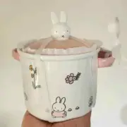 Easter Spring Miffy light blush pink baking pot with lid brie bakeware ramekin