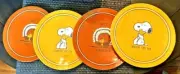 Snoopy Pottery Barn Peanuts Disney holiday Thanksgiving plate party School SET 4