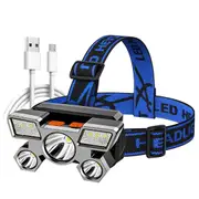 LED Head Light Torch USB Rechargeable Headlamp Flashlight Camping Fishing Lamp