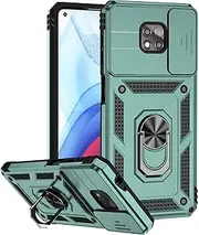 Phone Protection Compatible with Samsung Galaxy A03 Core Case,Full Body Hard Slim Protective Phone Case,Mobile Phone with Magnetic Rotate Holder Case with Lens Protection Phone Accessory(Dark Green)