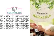 Massage 13 Photo-Realistic Paper Poster ad Non-Laminated Spa Body ad Vertical