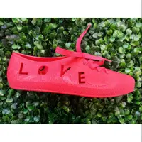 在飛比找蝦皮購物優惠-英國果凍鞋f-troupe 紅 中大童 雨鞋 防水