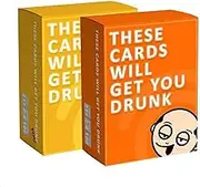Drinking Card Games for Adults - Fun Adult Games for Game Night & Parties -Bachelor Party & Coming of Age Party Games with Laugh,Do or Drink,These Cards Will Get You Drunk (get You Drunk 1&2)