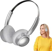 Wireless Headset | Wireless Headset Noise Canceling | Men Women Metal Retro Earphones Comfortable for Running, Gym, Video Watching, Working
