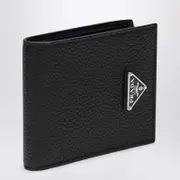 [Prada] Black leather wallet One size Black