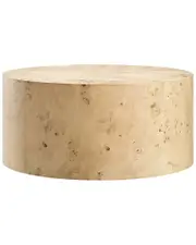 Modway Cosmos 35in Round Burl Wood Coffee Table