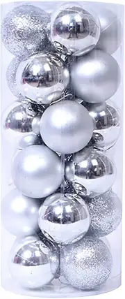 24 Pcs Christmas Ball Ornaments Christmas Ball Set Ornaments Matte Glossy Christmas Ornaments 2024 compatible with Xmas Tree Ball