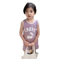 在飛比找momo購物網優惠-【Baby 童衣】任選 女童長版上衣 運動無袖連身裙 887