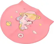 Boys and Girls Swimming Cap Unicorns Ears Silicone Swim Cap for Girls Boys Comfortable and Easy to Wear