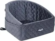 Pet Car Booster Seat - Non-Slip Pet Car Carrier, Dog Travel Seat | Secure Cat Car Booster with Adjustable Straps, Dog Car Seat with Removable Washable Liner & Storage Compartment for Small to Medium