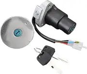 Ignition Switch Lock Motorcycle Lockset Fuel Cover Key Fit for Yamaha FZR 250 400 600 FZR250 FZR400 FZR600