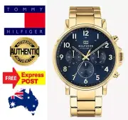 Tommy Hilfiger TH1710384 Mens Gold Steel Watch new with tags in box