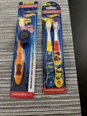 Kids Soft Toothbrush Hot Wheels Brush Buddies Two 2 Packs Home And Travel Cap