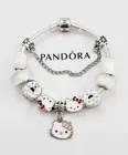 Pandora Charm Bracelet With 925 Silver Disney & Hello Kitty Charms (7.5”/19cm)