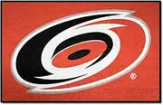 FANMATS - 10524 NHL Carolina Hurricanes Nylon Face Starter Rug 19"x30"
