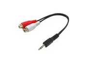 DYNAMIX 200mm Stereo 3.5mm Male to 2 RCA Female Cable