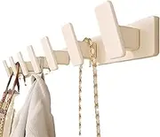 Coat Rack Wall Mount Coat Rack Wall Mounted - Heavy Duty Wall Hooks Coat Hook with 7 Hanging Hooks, Towel Hook Rack for Coat/Hat/Towel/Purse/Key/Entryway Wall Coat Hooks