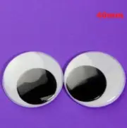 40mm Joggle Moveable Black Eye Wiggly Google Googly Eyes Craft Stick On Art DIY