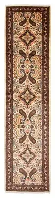 Vintage Hand-knotted Runner Rug 2'6" x 10'2" Traditional Wool Carpet