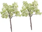 2pcs Mini Handmade Micro-Landscape Model Tree Wire Tree Building Model Production Materials Trees for Diorama Decorative Mini Figurine Mini Model Trees Scale Trees Iron Wire