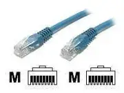 PATCH CABLE - UNSHIELDED TWISTED PAIR (UTP) - MALE LEFT GENDER - MALE RIGHT GEND