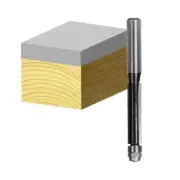 Carbitool TXX8016B1/2 12.7mm 1/2 Shank 2 Flute TCT Flush Trim Bit with Ball B...