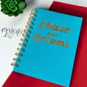 spiral notebook journal lined Chase Your Dreams