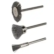 Precision Stainless Steel Wire Brush Set for Rust Removal and Polishing