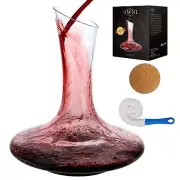 Wine Decanters and Carafes,Lead-Free Crystal Wine Decanter Set With Stopper a...