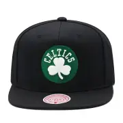 Mitchell & Ness Boston Celtics Snapback Hat - Black/Green/White