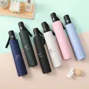 8-Rib Travel Umbrella Windproof Automatic Open and Close Multicolor Portable Rain Sun Protection for All Weather Conditi